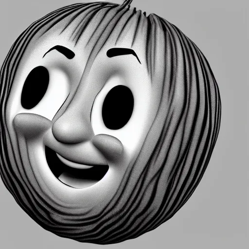 Prompt: onion crying tears cartoon, 3 d render