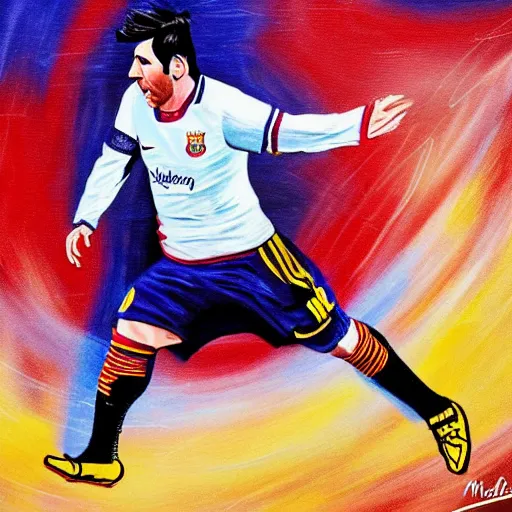 Prompt: messi as a matador, hyper detailed, action shot, 8 k