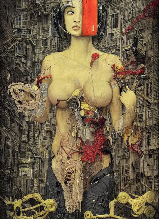 Image similar to sponge bob, eun emerging from renaissance italy into a cyberpunk mutiversal realm by conrad roset, nicola samuri, dino valls, m. w. kaluta, jakub rebelka, rule of thirds, seductive look, beautiful