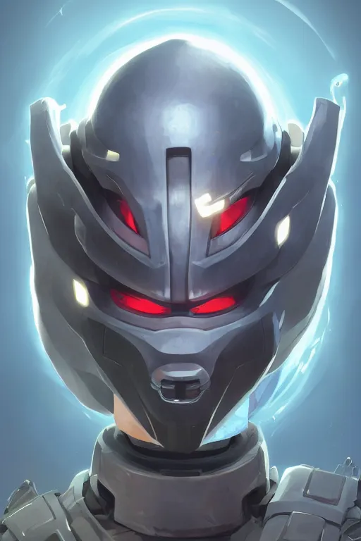 Image similar to epic mask helmet robot ninja portrait stylized as fornite style game design fanart by concept artist gervasio canda, behance hd by jesper ejsing, by rhads, makoto shinkai and lois van baarle, ilya kuvshinov, rossdraws global illumination radiating a glowing aura global illumination ray tracing hdr render in unreal engine 5