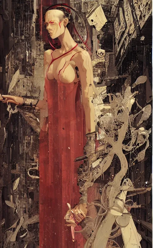Image similar to hegel, eun emerging from renaissance italy into a cyberpunk mutiversal realm by conrad roset, nicola samuri, dino valls, m. w. kaluta, jakub rebelka, rule of thirds, seductive look, beautiful