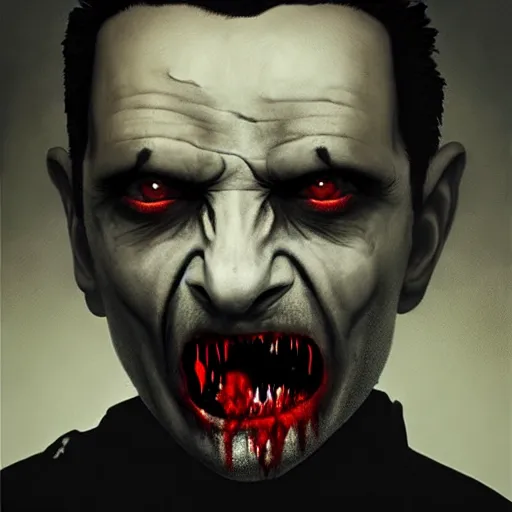 Image similar to dave gahan as a zombie, zombie with white eyes, 7 days to die zombie, fine art, award winning, intricate, elegant, sharp focus, cinematic lighting, highly detailed, digital painting, 8 k concept art, art by z. w. gu and alex konstad and brom and michael hussar, masterpiece, 8 k