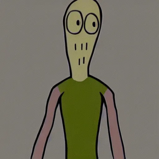 Image similar to Salad Fingers flash animation, 4k, hyperrealistic