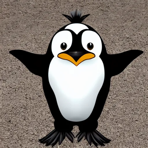 Image similar to The happiest penguin on the Earth