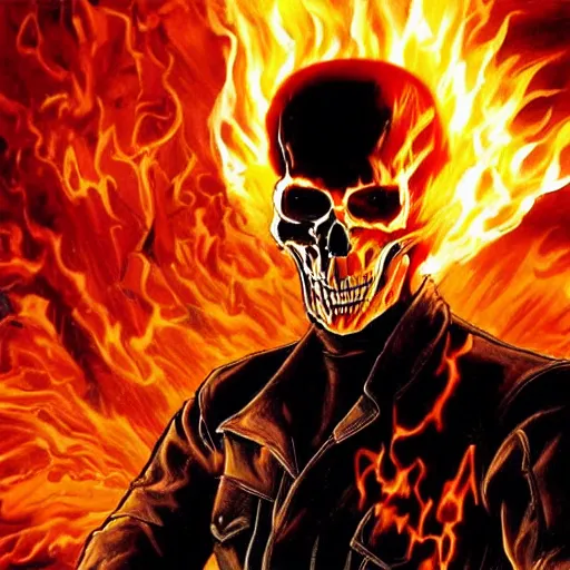 Image similar to keanu reaves as ghost rider 3 4 k quality super realistic