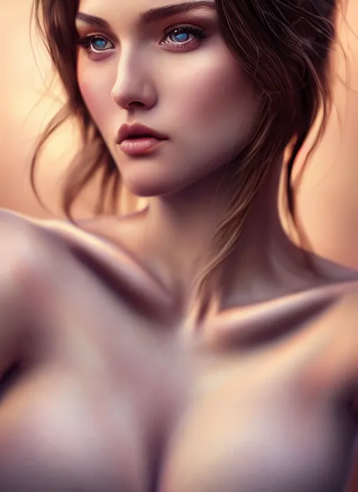 Image similar to a gorgeous female photo, professionally retouched, soft lighting, realistic, smooth face, full body shot, torso, dress, perfect eyes, wide angle, sharp focus on eyes, 8 k high definition, insanely detailed, intricate, elegant, art by artgerm and jason chan and mark litvokin