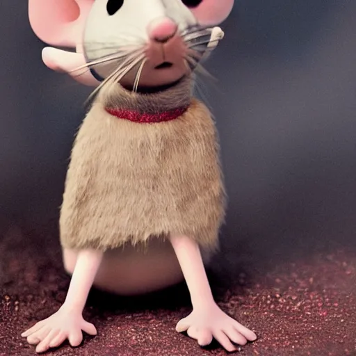 Image similar to Emma Watson as a mouse