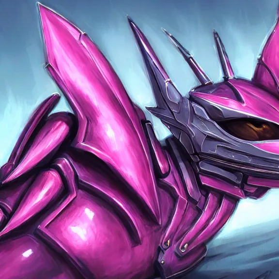 Image similar to very close up foot pov shot, hyperdetailed elegant beautiful stunning anthropomorphic mecha female dragon showing sharp clawed soles close up to camera, lying on beach, detailed foot pov, soft pads, sharp silver armor, fuchsia skin, anthro dragon art, warframe fanart, paw art, furry paws, furaffinity, deviantart, octane, ekasportal