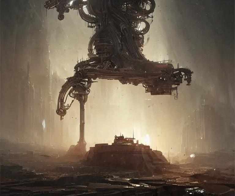 Image similar to a machine that can reset the universe. fantasy, sense of awe, hard science, digital art by greg rutkowski and h. r. giger, trending on artstation