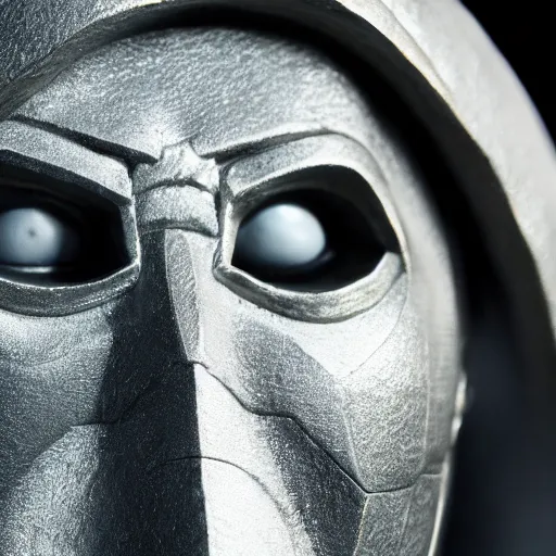 Image similar to a close up photo of a highly detailed statue of Moon Knight from Marvel, 8K, Cinematic,