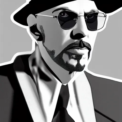 Photorealistic Symmetrical Portrait Of Anton Lavey! | Stable Diffusion ...