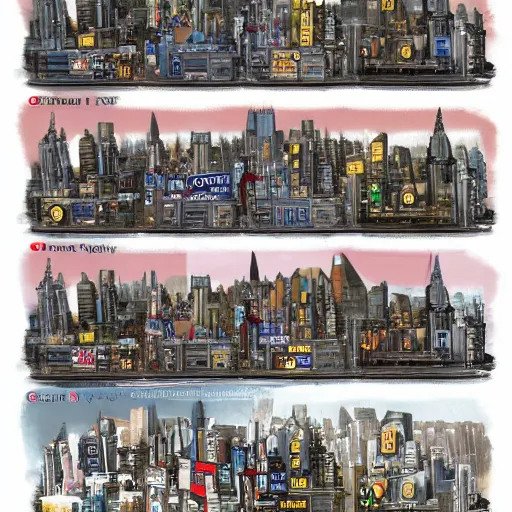Image similar to new york city in the style of warhammer 4 0 k