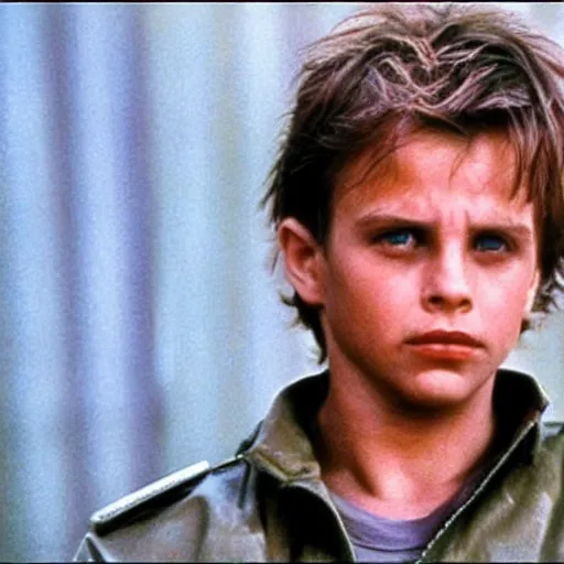 Image similar to young michael biehn as solid snake