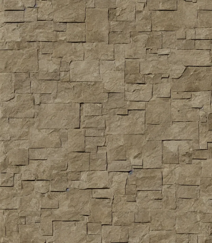 Image similar to texture map of beige stone with horizontal rectilinear engraving cutout