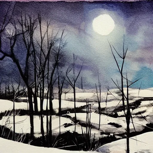 Image similar to mystic winter landscape by rafael albuquerque