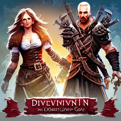 Image similar to divinity original sin 2, div os 2, div 2, group chat icon