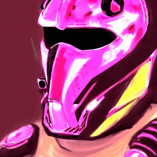 Image similar to profile portrait, helmet tiger cyberpunk made of pink lava and fire in dc comics style, aurora digital package, profile portrait, cyberpunk fashion, realistic shaded perfect face, fine details, very dark environment, misty atmosphere, closeup, d & d, fantasy, intricate, elegant, highly detailed, digital painting, artstation, concept art, matte, sharp focus, illustration, hearthstone