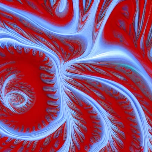 Prompt: melting red paint, fractal amalgamation, 8k, HD, hyper realistic, hi-fructose