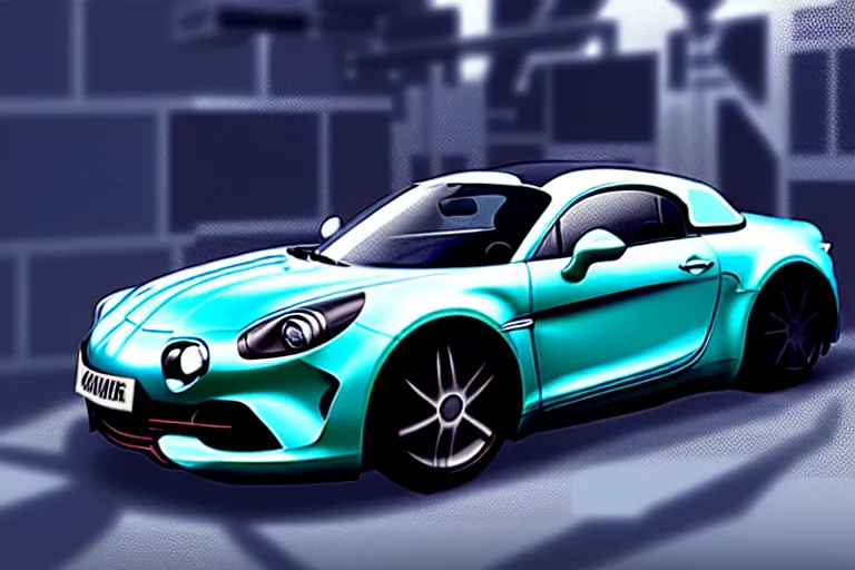 Prompt: an alpine a 1 1 0 : : stand alone complex, under repairs, maintenance : : by ilya kuvshinov, rossdraws, artgerm, sola digital arts, anti aliasing, raytracing : :