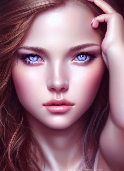 Image similar to a gorgeous female photo, professionally retouched, soft lighting, half body shot, realistic, smooth face, perfect eyes, symmetrical, wide angle, sharp focus on eyes, 8 k high definition, insanely detailed, intricate, elegant, art by artgerm