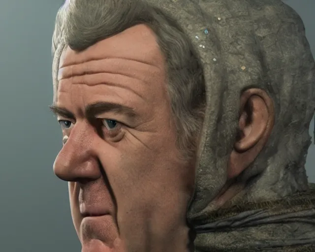 Image similar to jeremy clarkson in lord of the rings, character art, by various concept artists, redshift render, hyperrealistic face, photorealistic render