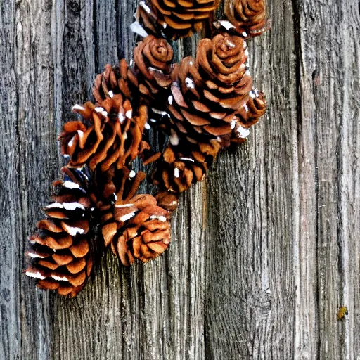 Image similar to Pinecones sharp focus, crisp, megascans, low light, natural lighting 35mm lens