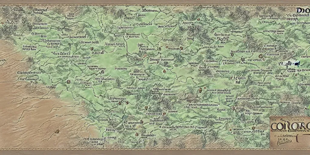 Image similar to DnD Map of Colorado.