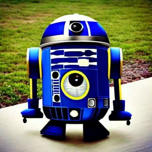 Image similar to minion r 2 d 2