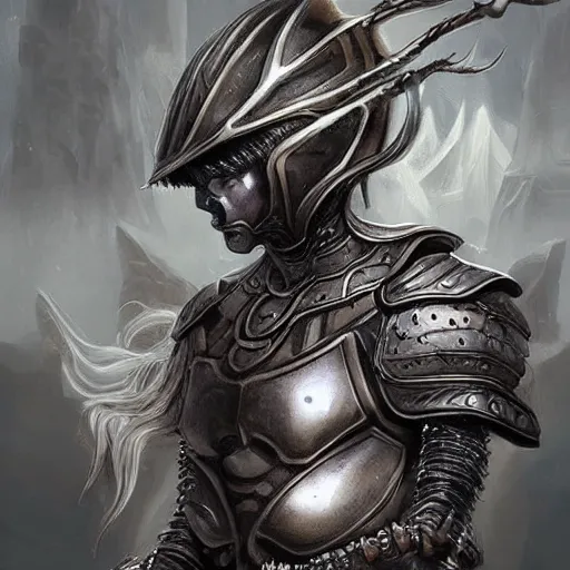 Prompt: fantasy art hyper realistic ai created interesting bizarre armor fantastic art award winning best ultra detailed magnificent