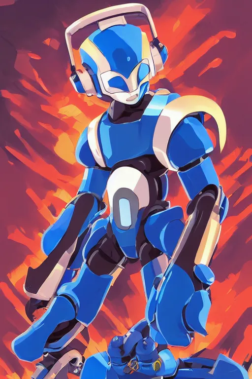 Image similar to robot ninja mask helmet megaman x zero rockman 2 0 2 2 switch game boss legacy collection fanart artsation, art gta 5 comics, behance hd by jesper ejsing, by rhads, makoto shinkai and lois van baarle, ilya kuvshinov, rossdraws global illumination ray tracing