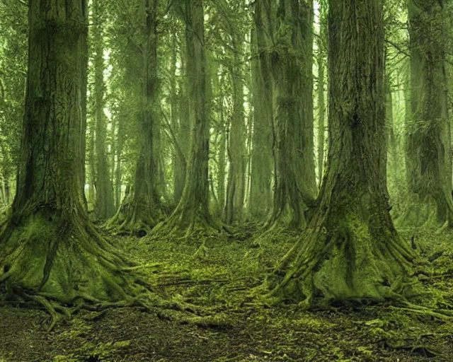 Image similar to alien forest