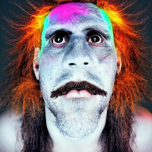 Image similar to three three eyed humanoids, third eye middle of forehead, wide wide shot, very hairy bodies, vivid colors, thin wires, beautiful lighting