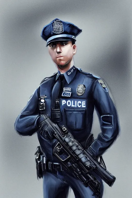 Image similar to police officer, greater manchester police, highly detailed, digital art, sharp focus, trending on art station