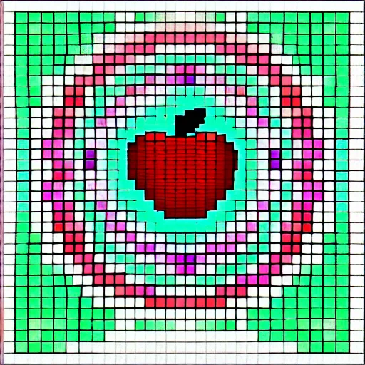 Image similar to apple pixel art