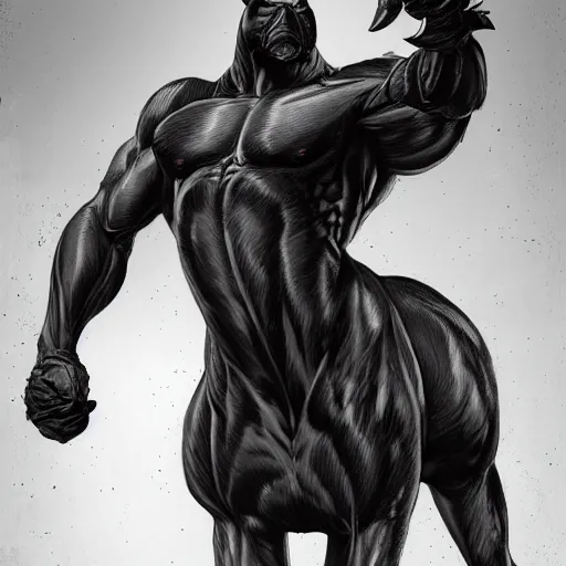 Image similar to an enormously muscular black - coated anthro horse at a research facility wearing skintight body armor, long mane, highly detailed, digital painting, artstation, illustration, art by artgerm, greg rutkowski, wlop