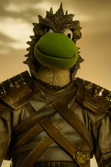 Image similar to very very intricate photorealistic photo of yoshi in an episode of game of thrones, photo is in focus with detailed atmospheric lighting, award - winning details