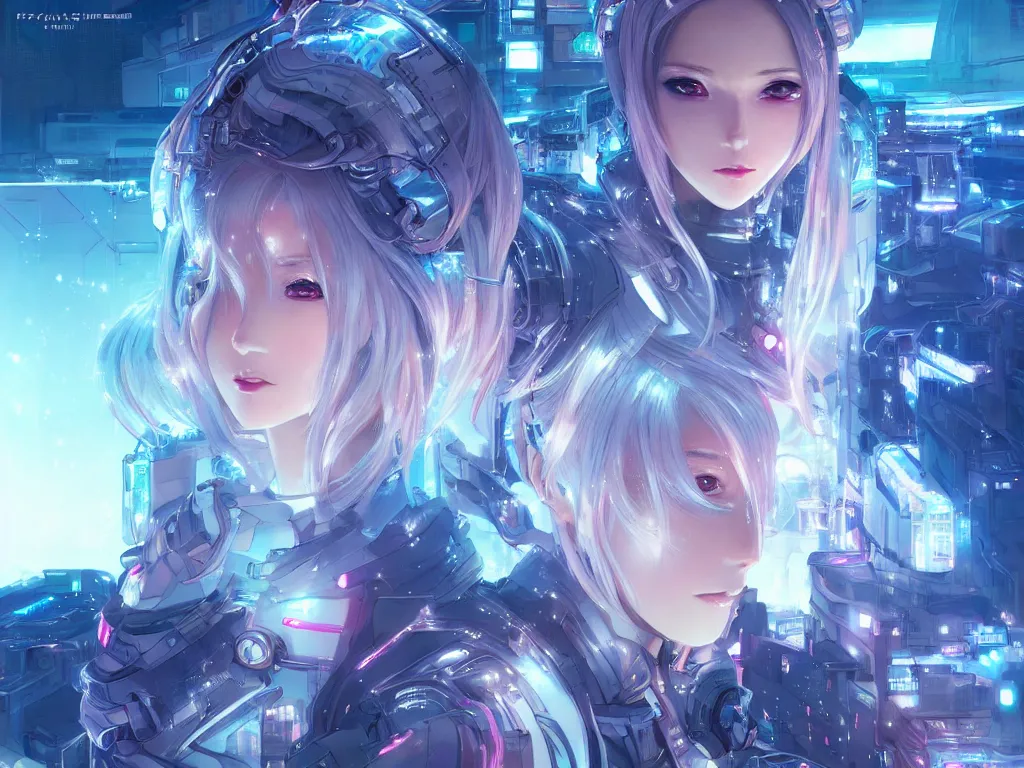 Prompt: portrait anime visual of futuristic female cyber airforce, on neon light tokyo snowy rooftop, ssci - fi and fantasy, intricate and very beautiful, human structure, concept art, sharp focus, anime illustration by serafleur and rossdraws and luxearte and magali villeneuve, frostine engine