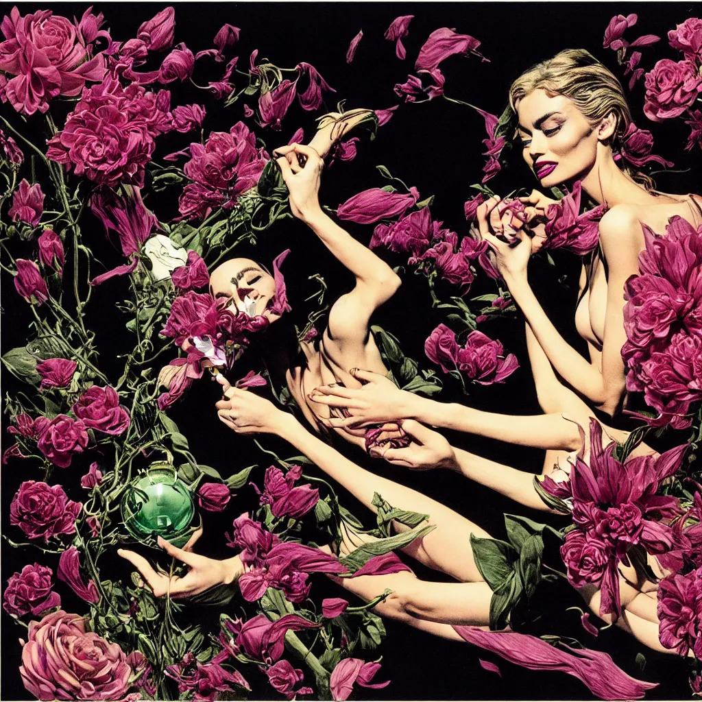 Image similar to fragrance advertising campaign by bernie wrightson