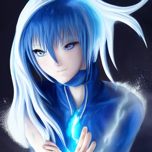 a portrait of rimuru tempest from tensei shitara slime, Stable Diffusion