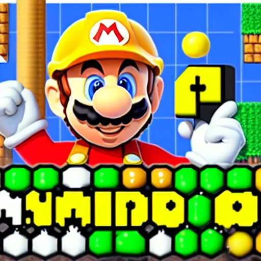 Image similar to super mario maker 3 gameplay