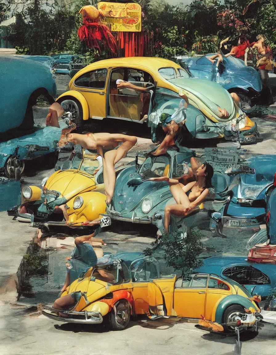 Image similar to a beetle by slim aarons, by zhang kechun, by lynda benglis, by frank frazetta, by edward hopper