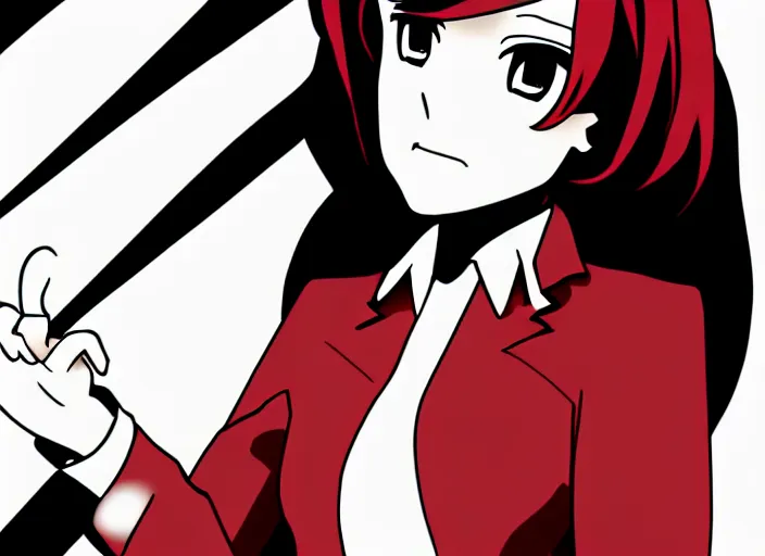 Image similar to dana scully, anime style by studio trigger