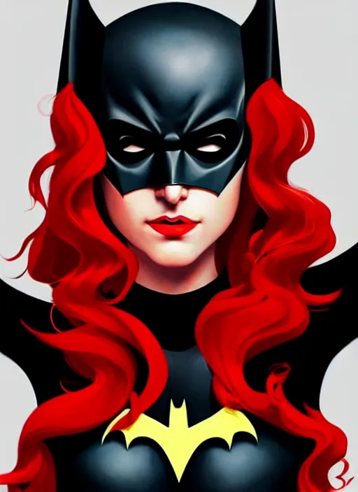 Image similar to beautiful woman dressed as batwoman, illustration, artstation, detailed, intricate, dynamic lightning, portrait