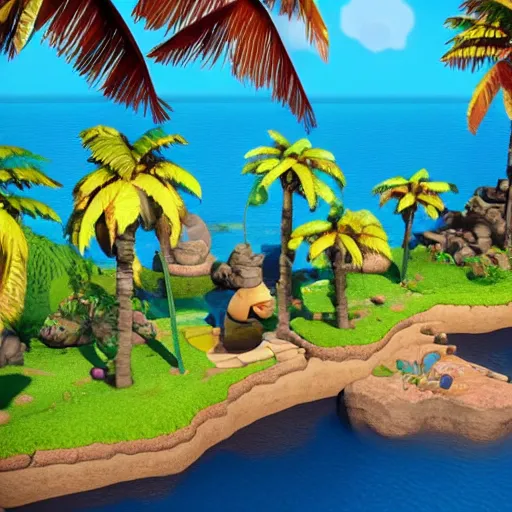 Prompt: the islands theme from littlebigplanet 1