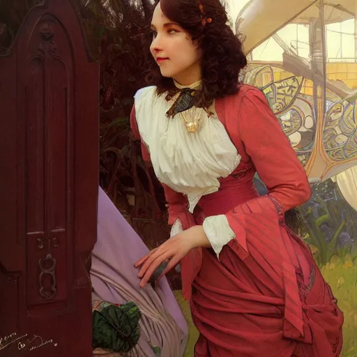 Prompt: Jaunty Harriet, highly detailed, digital painting, artstation, concept art, smooth, sharp focus, illustration, ArtStation, art by artgerm and greg rutkowski and alphonse mucha and J. C. Leyendecker and Edmund Blair Leighton and Katsuhiro Otomo and Geof Darrow and Phil hale and Ashley wood and Ilya repin and Charlie Bowater