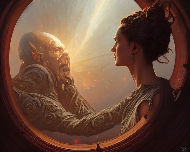 Prompt: photography of jeffrey smith art, deep focus, d & d, fantasy, intricate, elegant, highly detailed, digital painting, artstation, concept art, matte, sharp focus, illustration, hearthstone, art by artgerm and greg rutkowski and alphonse mucha