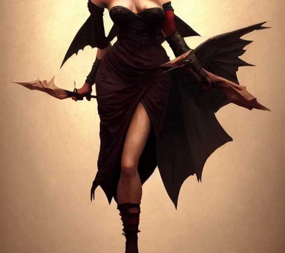 Image similar to morrigan aenslandcasting magic, a charming succubus, strapless dress, fantasy, d & d, by greg rutkowski and raymond swanland, sharp focus, trending on artstation, 8 k realistic digital art, cryengine, symmetric, sharp focus, concept art, frostbite 3 engine