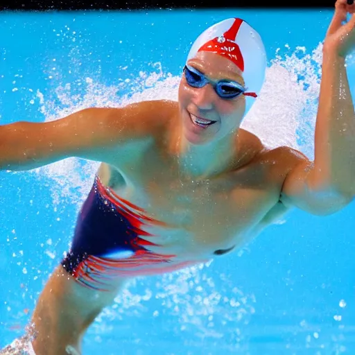 Prompt: Nowegian Olympic Swimmer