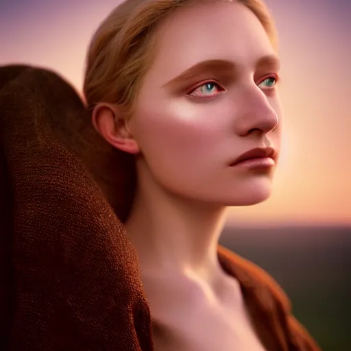 Image similar to photographic portrait of a stunningly beautiful czechoslovakia renaissance female in soft dreamy light at sunset, contemporary fashion shoot, by edward robert hughes, annie leibovitz and steve mccurry, david lazar, jimmy nelsson, breathtaking, 8 k resolution, extremely detailed, beautiful, establishing shot, artistic, hyperrealistic, beautiful face, octane render