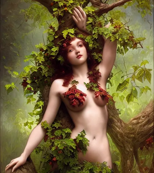 Prompt: beautiful poison ivy, beautiful gorgeous, photo realistic, 8 k, epic, ultra detailed, by gustave dore, by marco turini, by artgerm, deviantart in the style of tom bagshaw, cedric peyravernay, peter mohrbacher by william - adolphe bouguereau, by frank frazetta, symetrical features, joyful